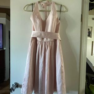 Vera wang pink bridesmaid dress